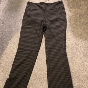 New York & Company Ponte Pull On Houndstooth Pants Size Small